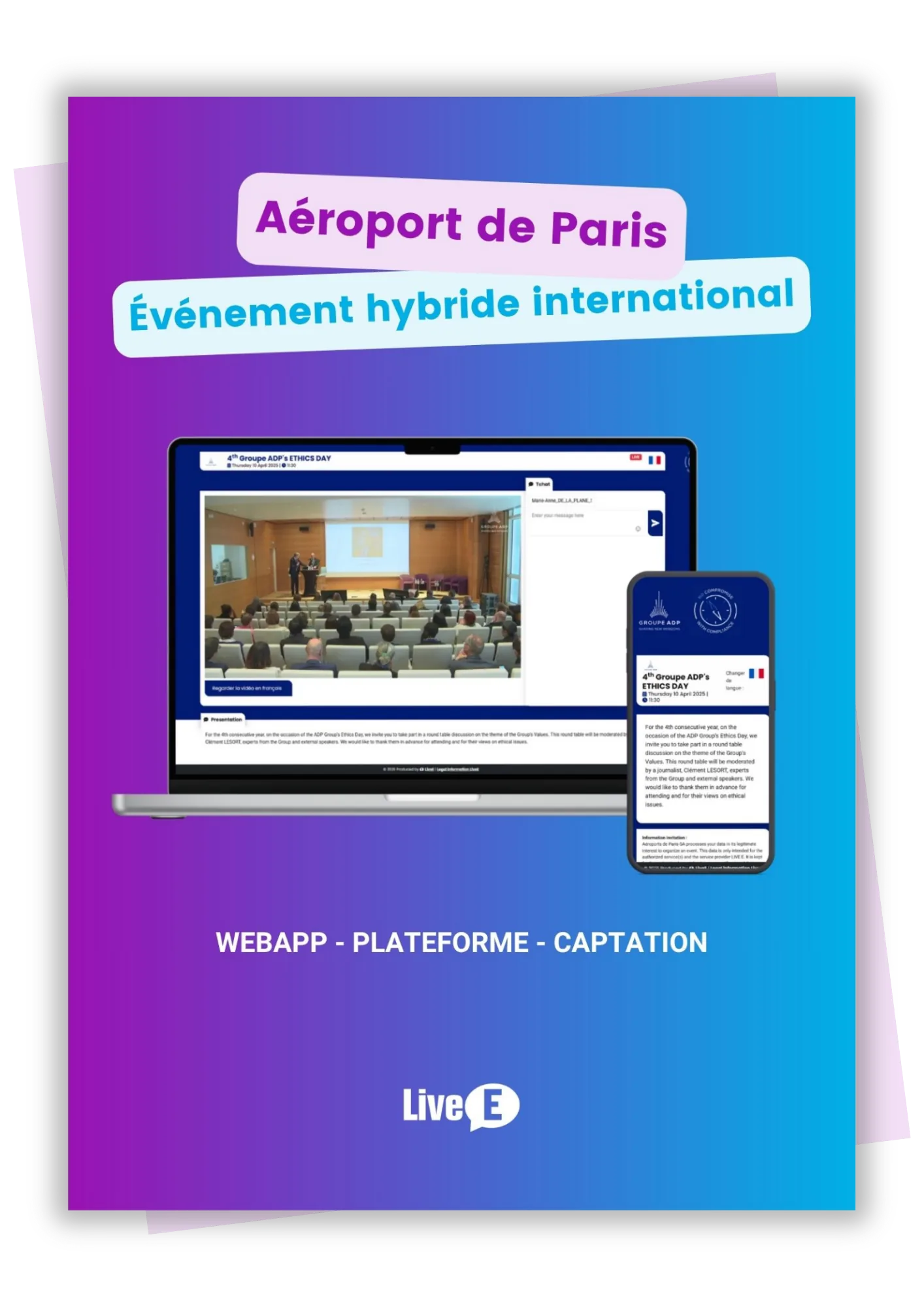 Cas client LiveE pour l'Ethic Day du groupe Aéroport de Paris