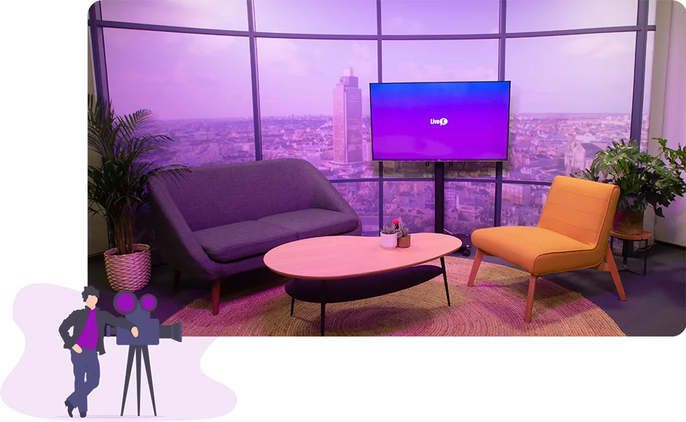 Aperçu du studio audiovisuel LiveE de Nantes