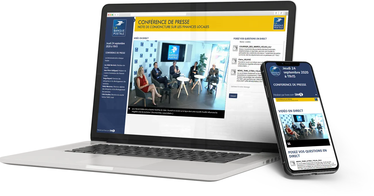 Aperçu de la solution Tchat vidéo de LiveE